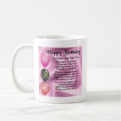 いとこの詩-ピンク-ハッピーバースデー コーヒーマグカップ (左)