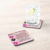 いとこの詩-ピンク-第40誕生日 コースター (右側)