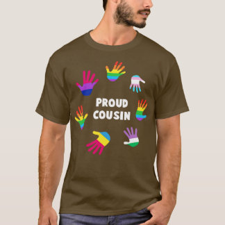いとこの誇りを持ったLGBTゲイプライドティーLGBTQサポーターG Tシャツ