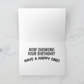 いとこの誕生日カード，映画の中で運転 カード (内部)