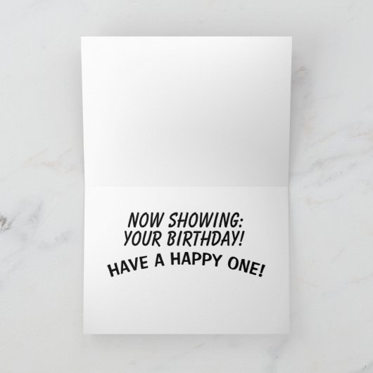 いとこの誕生日カード,映画の中で運転 カード (内部)