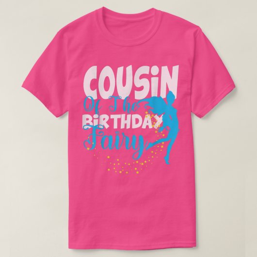 いとこの誕生日妖精ファンタジー誕生日スクア Tシャツ (デザイン正面)