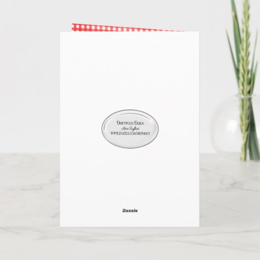 いとこの誕生日水玉模様デイジー カード (裏面)