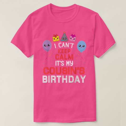 いとこの誕生日 Tシャツ (デザイン正面)