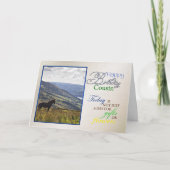 いとこの馬の誕生日カード。 カード (正面)