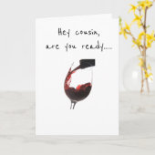 **いとこの**あなたの祝誕生日に準備ができている** カード (黄色い花)