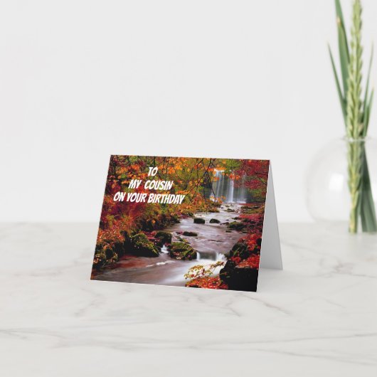 **いとこの**ホープ誕生日は写真のように美しい カード (正面)