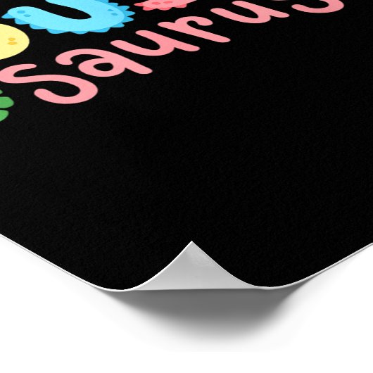 いとこのSaurus子供たち恐竜の誕生日パーティファミリー ポスター (角)