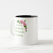 いとこは偶然最高のの友人に選ぶ ツートーンマグカップ (正面左)