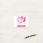 いとこは戦士の乳がん認識度 ポストイット (デスク上)