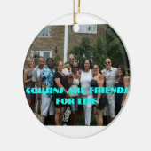 いとこは生命オーナメントのための友人です セラミックオーナメント (左)