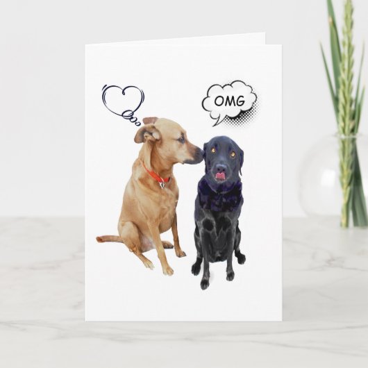 いとこキスをするあいさつカード シーズンカード (正面)