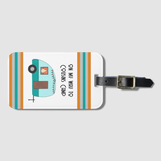 いとこキャンプレトロキャンパーラゲージタグ ラゲッジタグ (正面横)