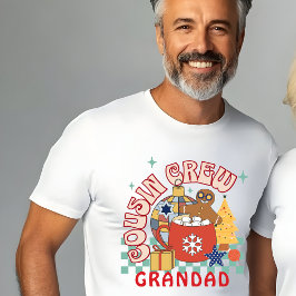 いとこクリスマスマッチングファミリーTシャツ おじいちゃん Tシャツ