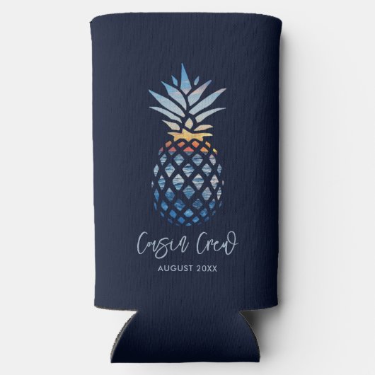 いとこクルーのサンセットビーチパイナップルファミリー懇親会 スリム缶クーラー (裏面)