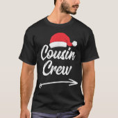 いとこクルークリスマスファミリー懇親会クリスマス親戚 Tシャツ (正面)
