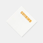 いとこクルー姉妹兄叔母おじさん家族ギフト スタンダードカクテルナプキン (角)