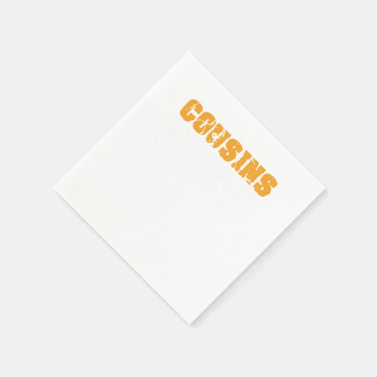 いとこクルー姉妹兄叔母おじさん家族ギフト スタンダードカクテルナプキン (角)