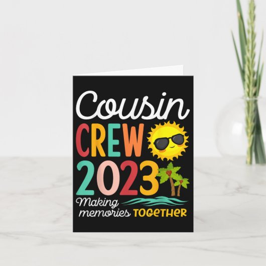 いとこクルー2023夏休みビーチ家族旅行 カード (正面)