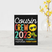 いとこクルー2023夏休みビーチ家族旅行 カード (黄色い花)