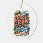 いとこクルー2024夏休みビーチ家族旅行 セラミックオーナメント (左)