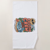 いとこクルー2024夏休みビーチ家族旅行 ビーチタオル (正面)