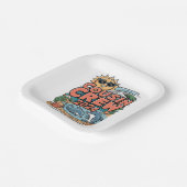 いとこクルー2024夏休みビーチ家族旅行 ペーパープレート (傾斜あり)