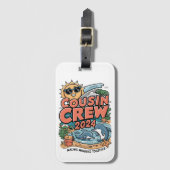 いとこクルー2024夏休みビーチ家族旅行 ラゲッジタグ (正面縦)