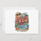 いとこクルー2024夏休みビーチ家族旅行 招待状 (正面)