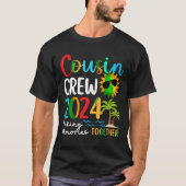 いとこクルー2024夏休みビーチ家族旅行 Tシャツ (正面)