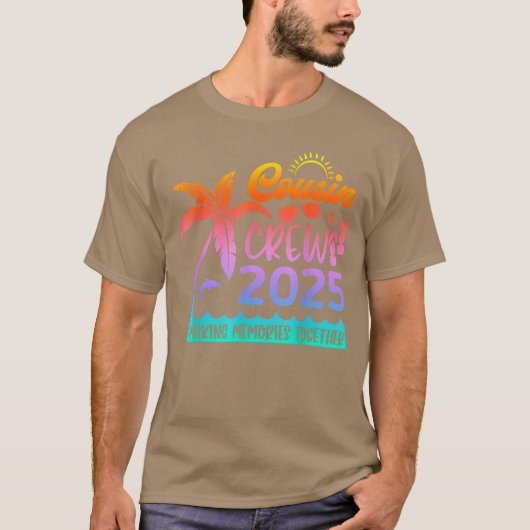 いとこクルー2025夏休みビーチ家族旅行 Tシャツ (正面)