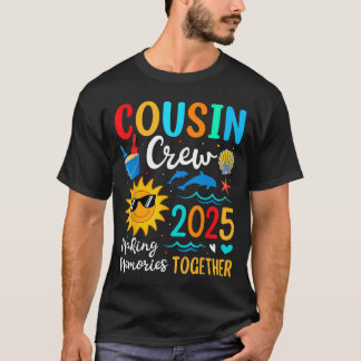 いとこクルー2025夏休みビーチ家族旅行 Tシャツ