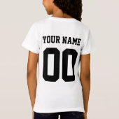 いとこパーソナライズされたの仲間  Tシャツ (裏面)