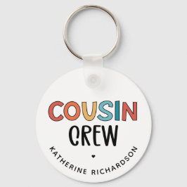 いとこパーソナライズされたの贈り物にマッチするいとこのクルー キーホルダー