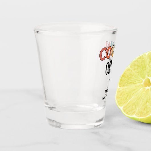 いとこパーソナライズされたの贈り物にマッチするいとこのクルー ショットグラス (左)