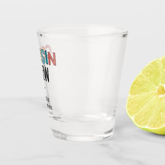 いとこパーソナライズされたの贈り物にマッチするいとこのクルー ショットグラス (右)