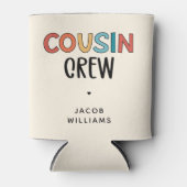 いとこパーソナライズされたの贈り物にマッチするいとこのクルー 缶クーラー (正面)
