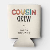 いとこパーソナライズされたの贈り物にマッチするいとこのクルー 缶クーラー (裏面)