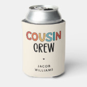 いとこパーソナライズされたの贈り物にマッチするいとこのクルー 缶クーラー (缶裏面)