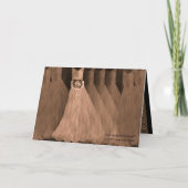 いとこブライドメイド招待状アンティークコッパーゴーンズ 招待状 (裏面)