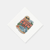 いとこ一家 2024 夏のバケーション ビーチ ファミリー旅行 スタンダードカクテルナプキン (角)