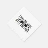 いとこ最高のが友人をおもしろい作る スタンダードカクテルナプキン (角)