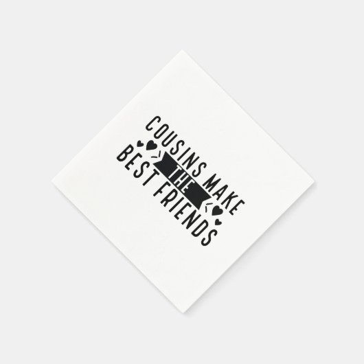 いとこ最高のが友人をおもしろい作る スタンダードカクテルナプキン (角)