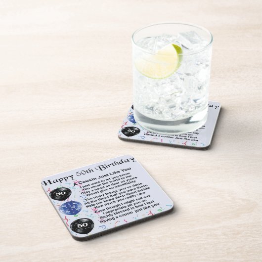 いとこ詩50番誕生日 コースター (右側)