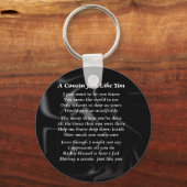 いとこ詩 – 黒シルク キーホルダー (正面)