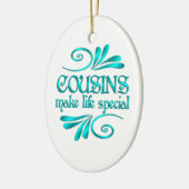 いとこ達が人生を特別なものにする セラミックオーナメント (左)