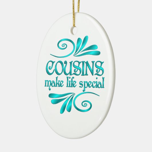 いとこ達が人生を特別なものにする セラミックオーナメント (左)