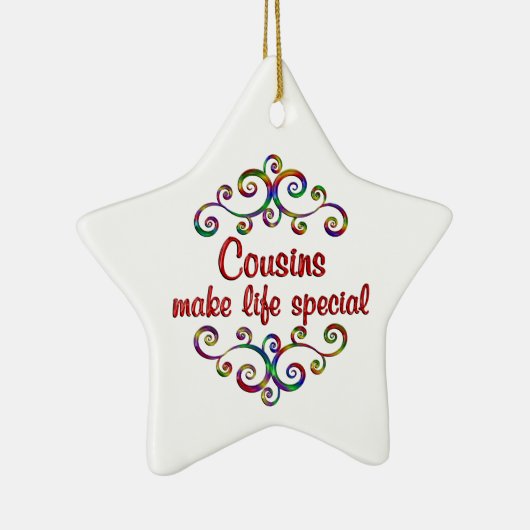 いとこ達が人生を特別なものにする セラミックオーナメント (右)