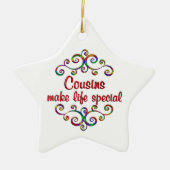 いとこ達が人生を特別なものにする セラミックオーナメント (正面)