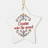 いとこ達が人生を特別なものにする セラミックオーナメント (左)